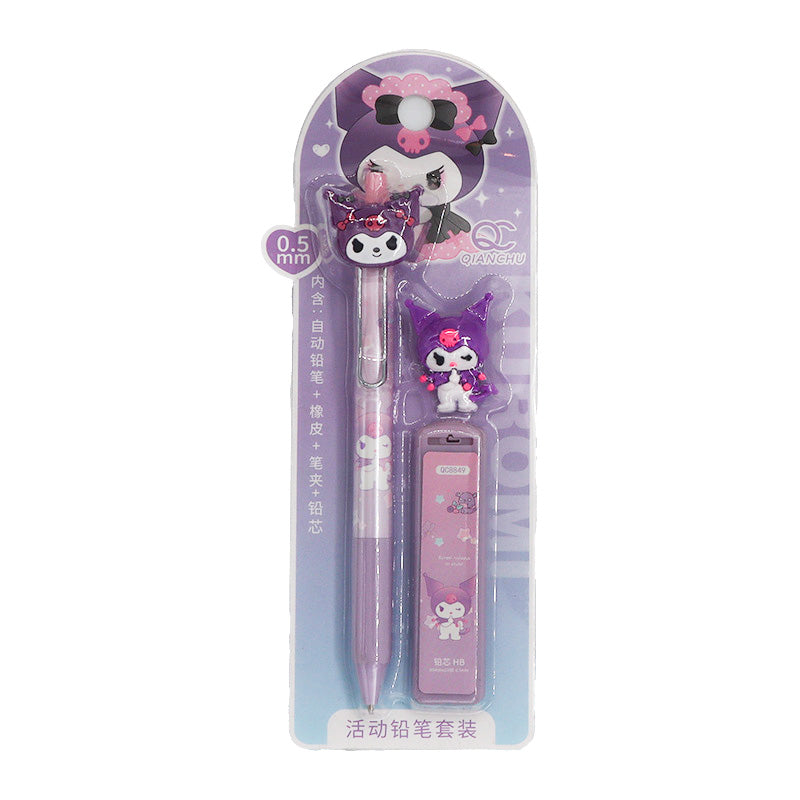 Cute Cartoon Character Mechanical Pencil Set 
