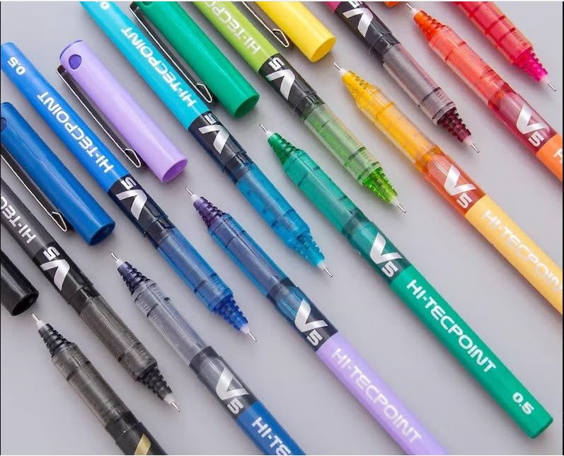 Rainbow Hi-Tecpoint pens available in 12 colours. Buy now