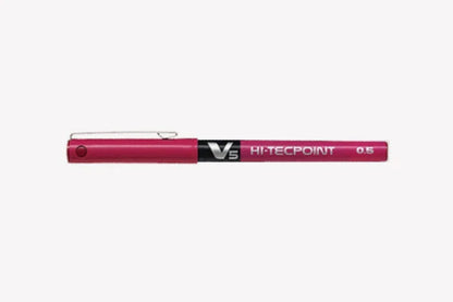 Pilot hi-tecpoint V5 Burgundy colour pen