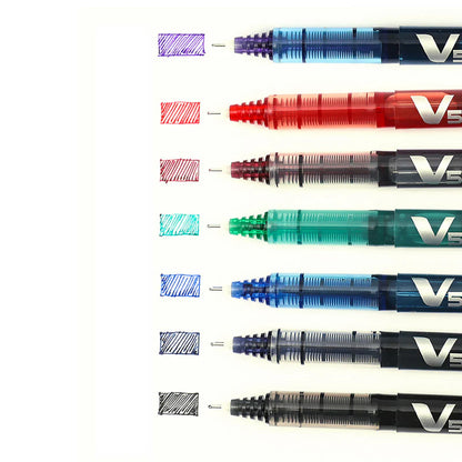 Set of colourful Pilot V5 Hi-tecpoint pen