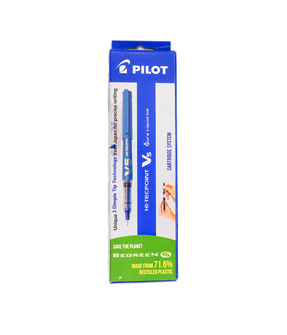 Pilot Hi-Tecpoint V5 pen cartridge packaging. Perfect for students and professionals