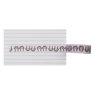 Decorate your world with the purr-fectly charming Cute Cat Paws Washi Tape. 
