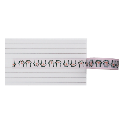 Decorate your world with the purr-fectly charming Cute Cat Paws Washi Tape. 