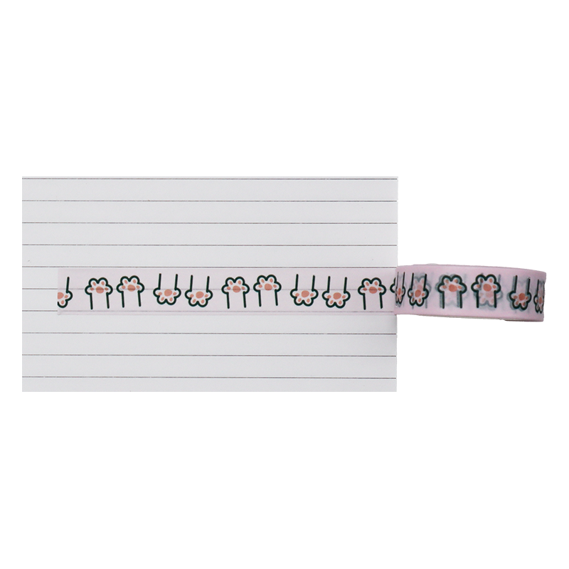 Decorate your world with the purr-fectly charming Cute Cat Paws Washi Tape. 