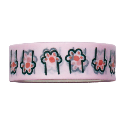 Shop for this adorable pink washi tape featuring a cute pattern of cartoon paw prints.