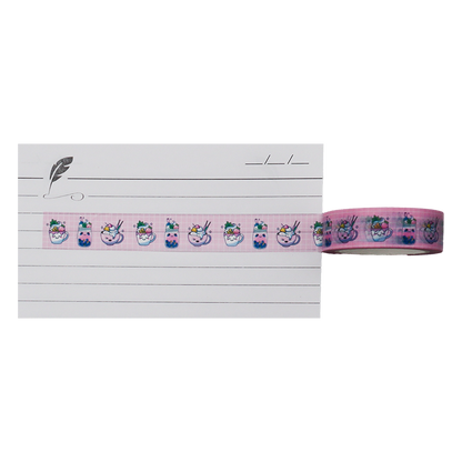 Sweeten up your stationery with this adorable Kawaii Drinks Washi Tape. 