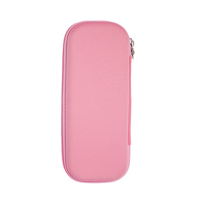 Princess-Inspired Zipper Pencil Case – Pink Hard Shell Stationery Organiser
