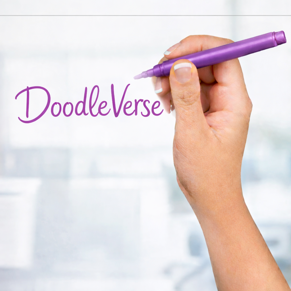 Purple Metallic Glass Marker Pen