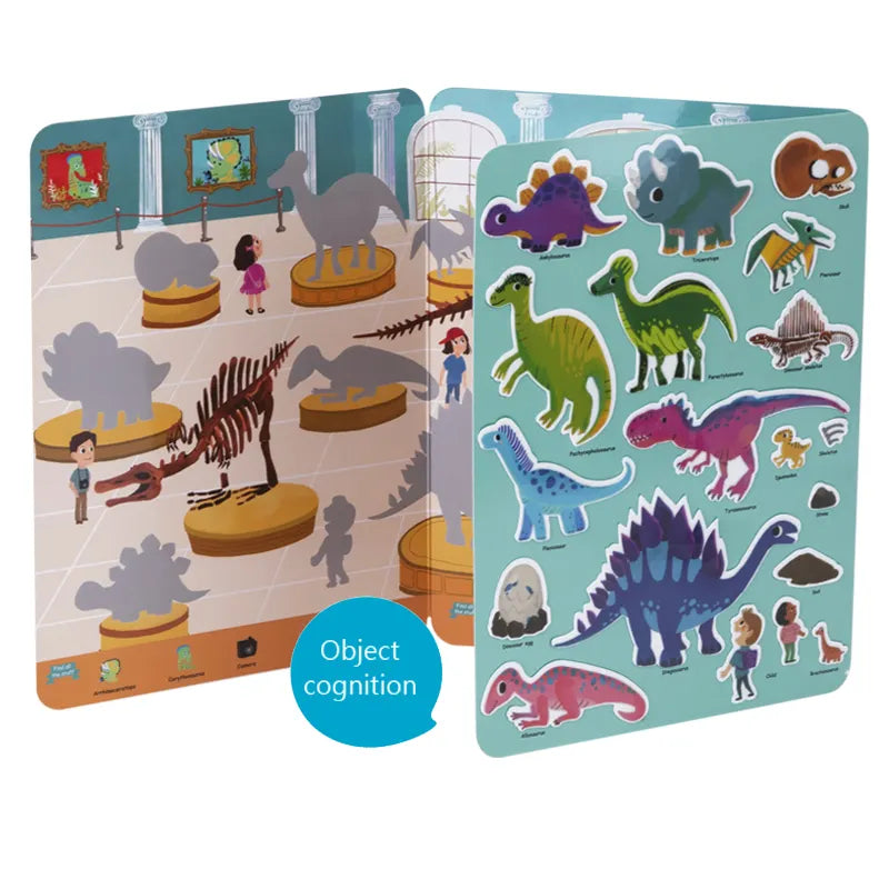 Reusable Silicone Sticker Book – Dinosaur