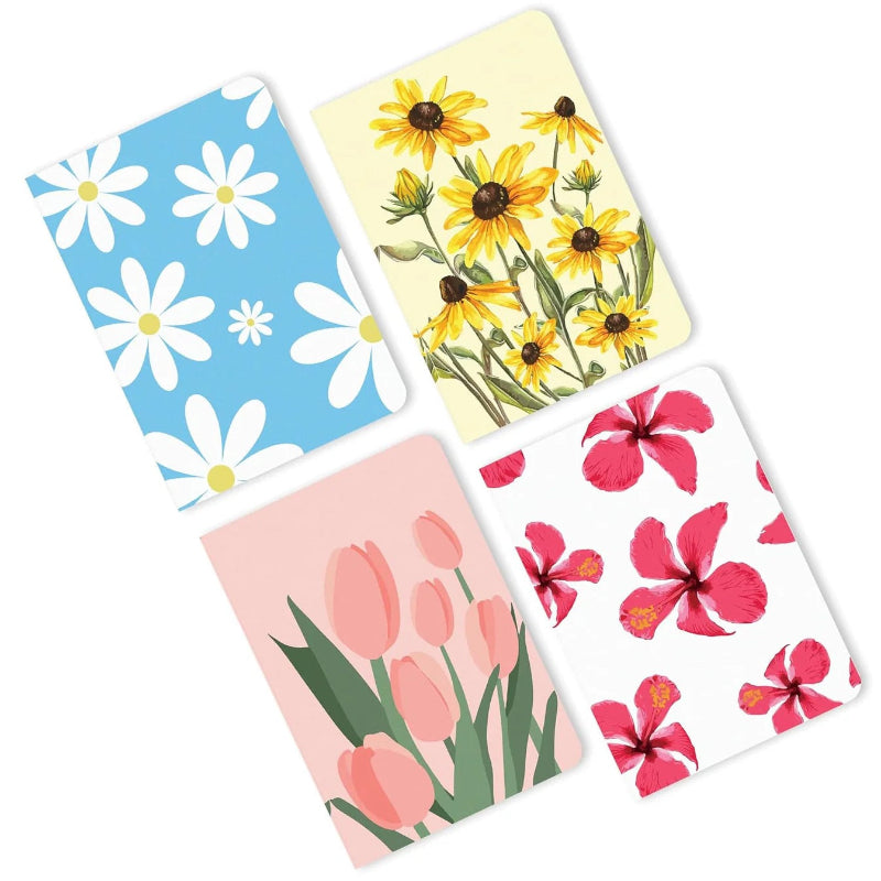 A5 Ruled Floral Notebook Set