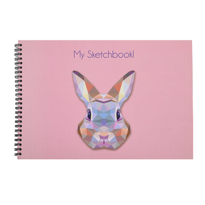 Premium Sketchpad for Art 140GSM Rabbit Design - A4 - 50 Pages - Sketchpad