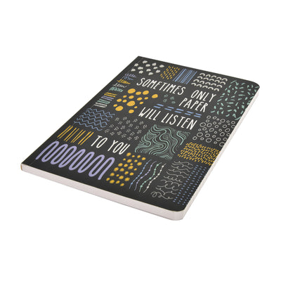 Sometimes Only Paper Will Listen To You A5 Notebook - A5 Notebook