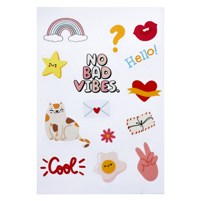 No Bad vibes vinyl sticker