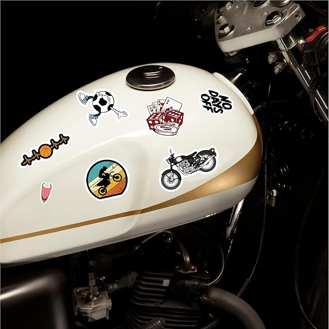Vinyl sticker for motorbike