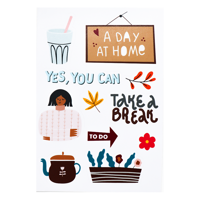 Cozy Little Moments Vinyl Stickers