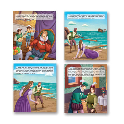 Illustrated Twelfth Night from Shakespeare for Kidsbook in 12 pages