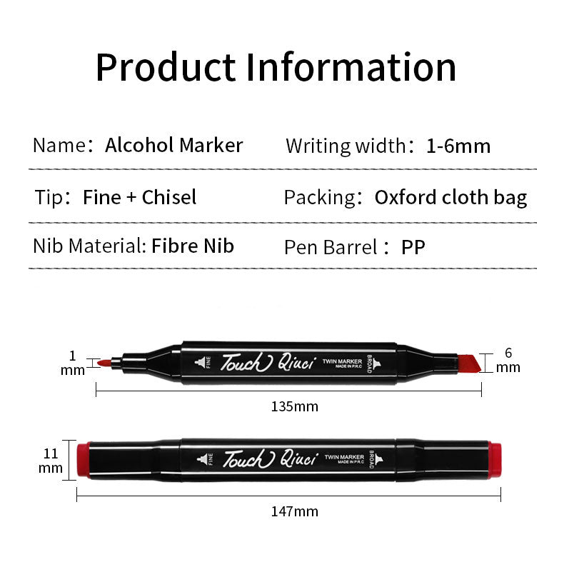 Excellent Twin Alcohol Marker Set with great colour choices. 36 colours