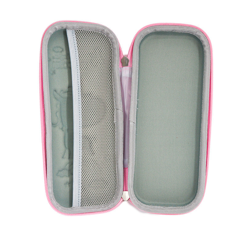 Magic Unicorn Hardtop Pencil Case – Pink Zipper Stationery Organiser