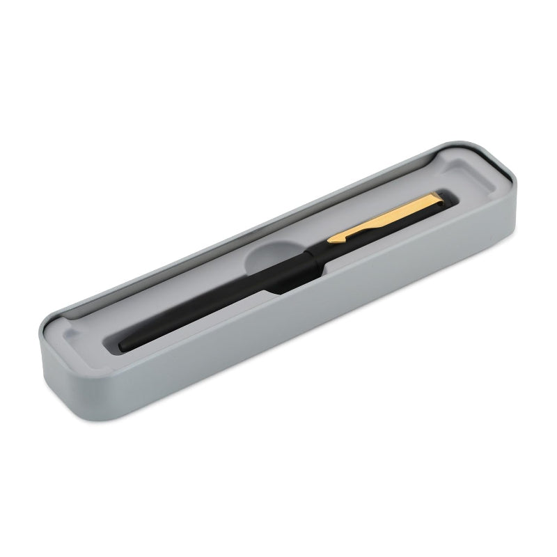 Parker Pen Vector Matte Black Gold Trim in Pen Case