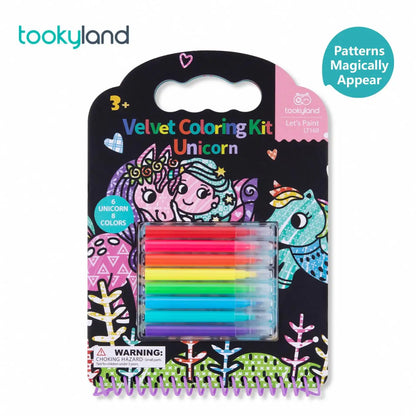 Tookyland Velvet Unicorn Colouring Kit