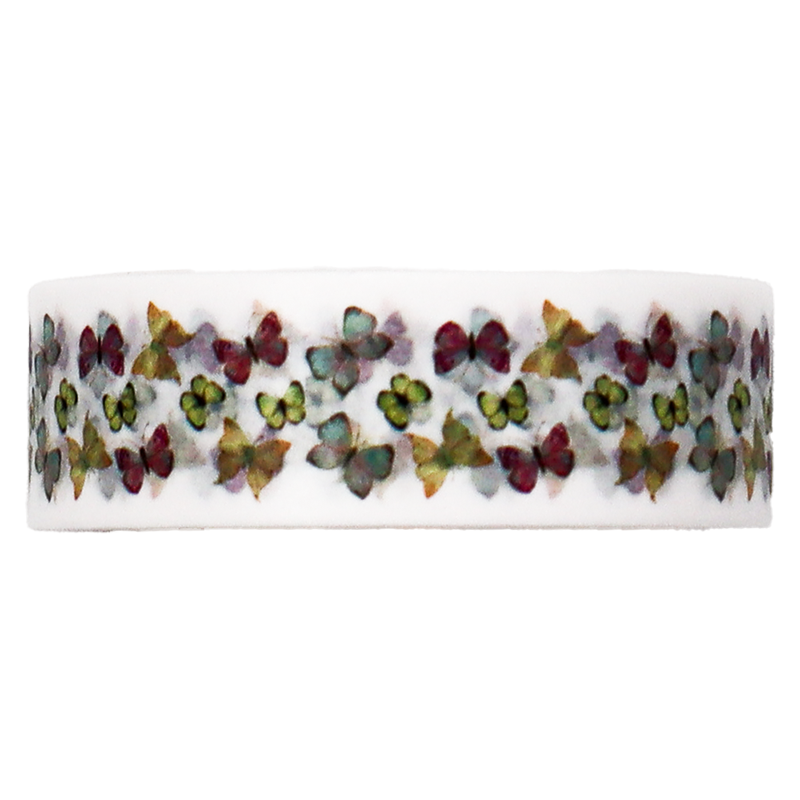 Bring the delicate beauty of nature to your crafts with our Butterflies Washi Tape.