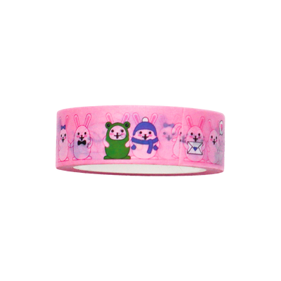 Pink bunny washi tape from DoodleVerse