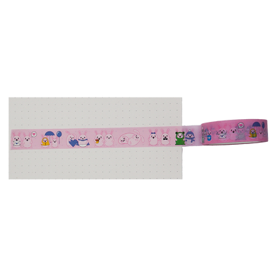 Pink bunny washi tape to decorate cards and other things