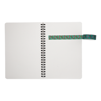 Crown and Heart Green Washi Tape