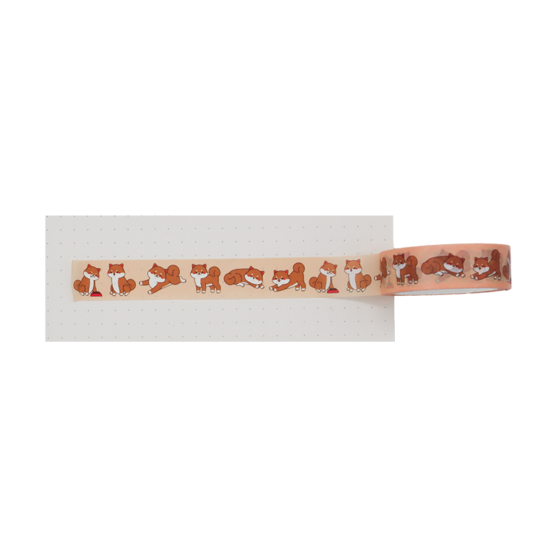 Add a touch of woodland charm to your projects with our adorable Sleepy Fox Washi Tape
