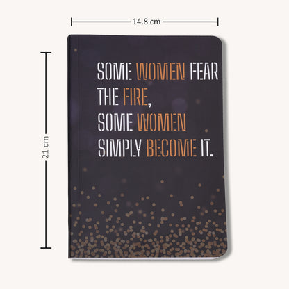 Women Fire Self-Confidence Notebook