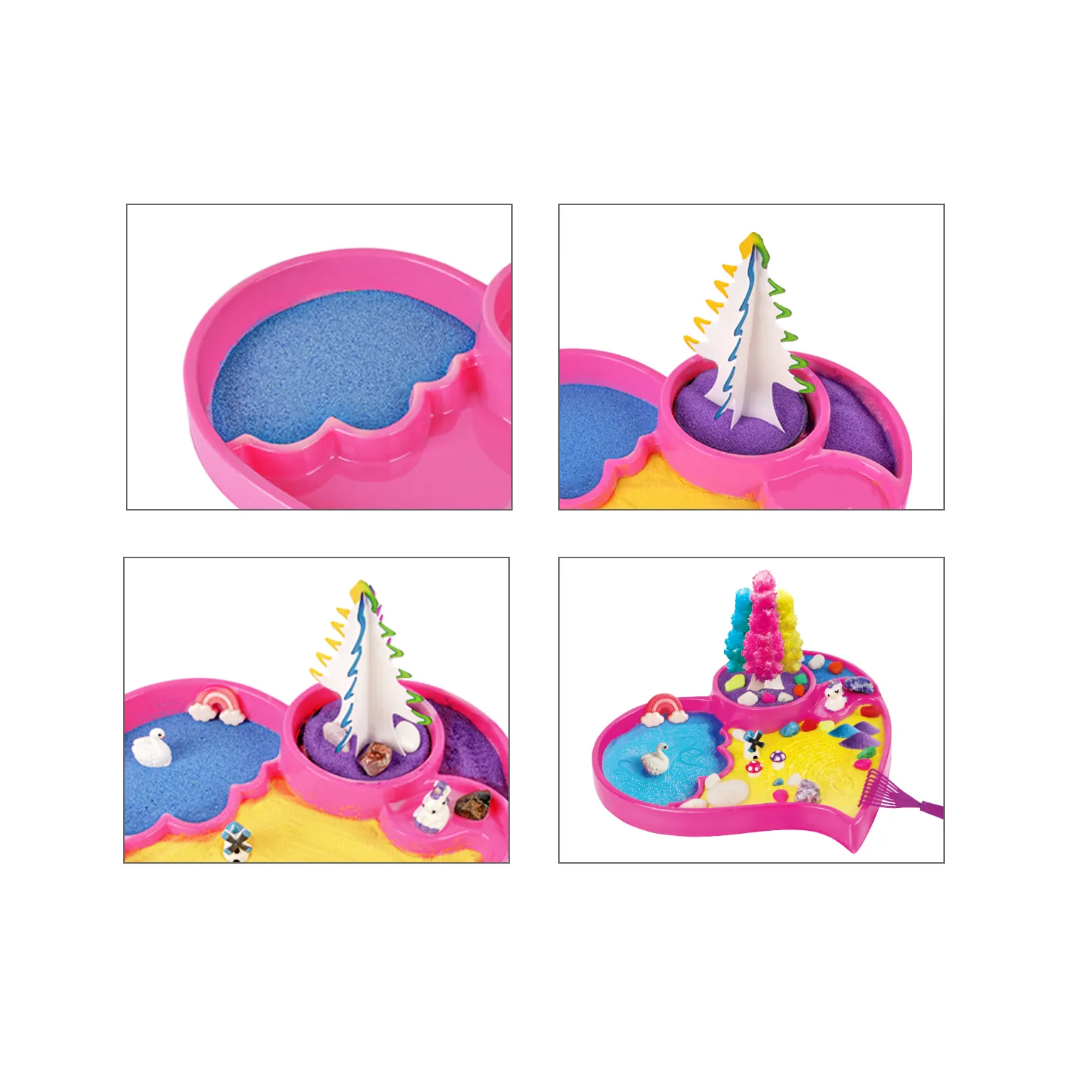 Glitter Zen Garden Kit for Kids – DIY Slime Oasis & Magic Tree Ages 8 +