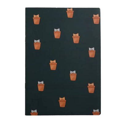 A5 Cute Animal Notebooks - Set of 4 Unruled for Doodling & Writing - Notebook