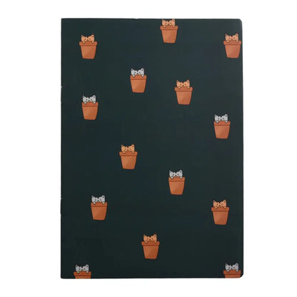 A5 Cute Animal Notebooks - Set of 4 Unruled for Doodling & Writing - Notebook