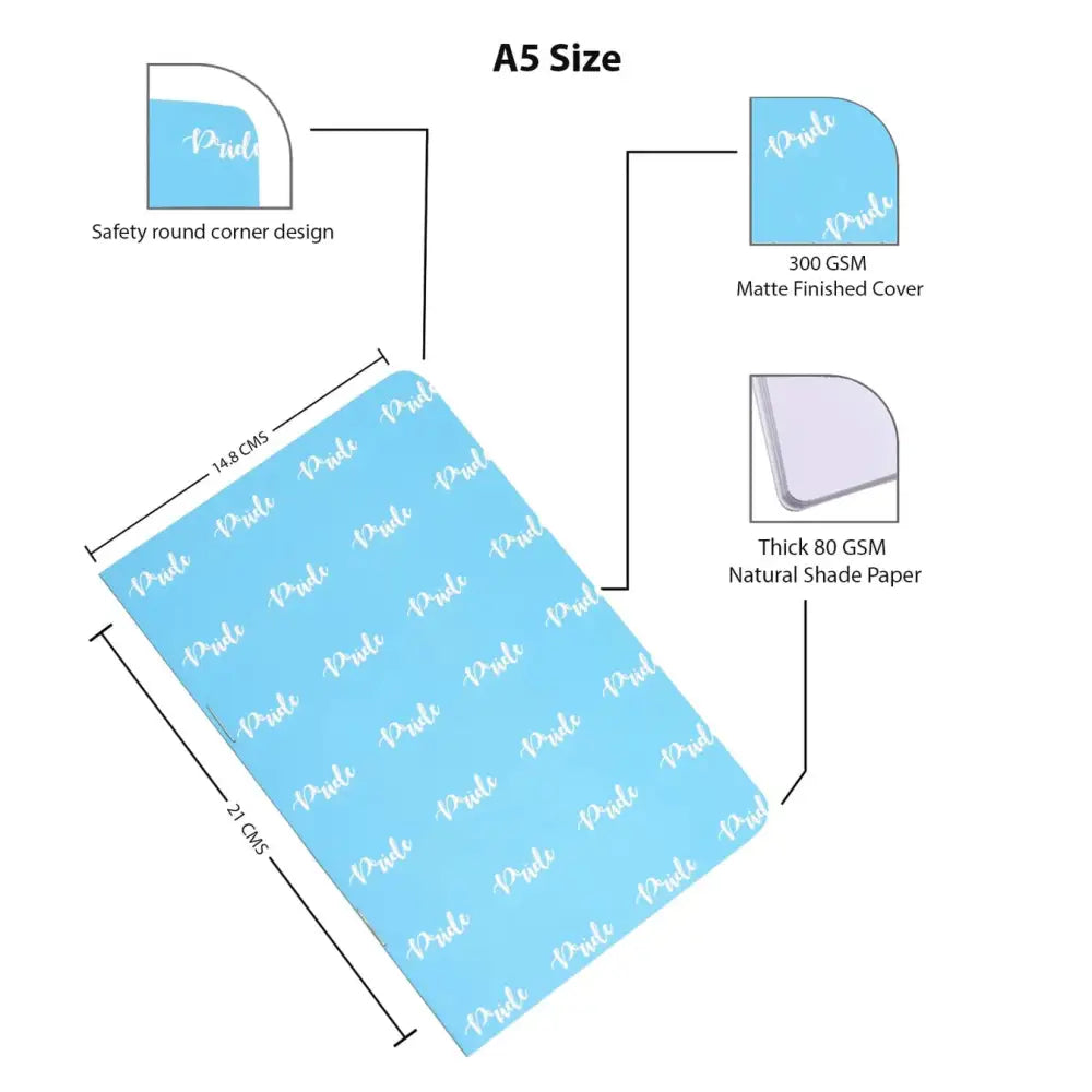 A5 ’Feelings’ Notebook Set - 4 Unruled Journals for Daily Inspiration - Journals