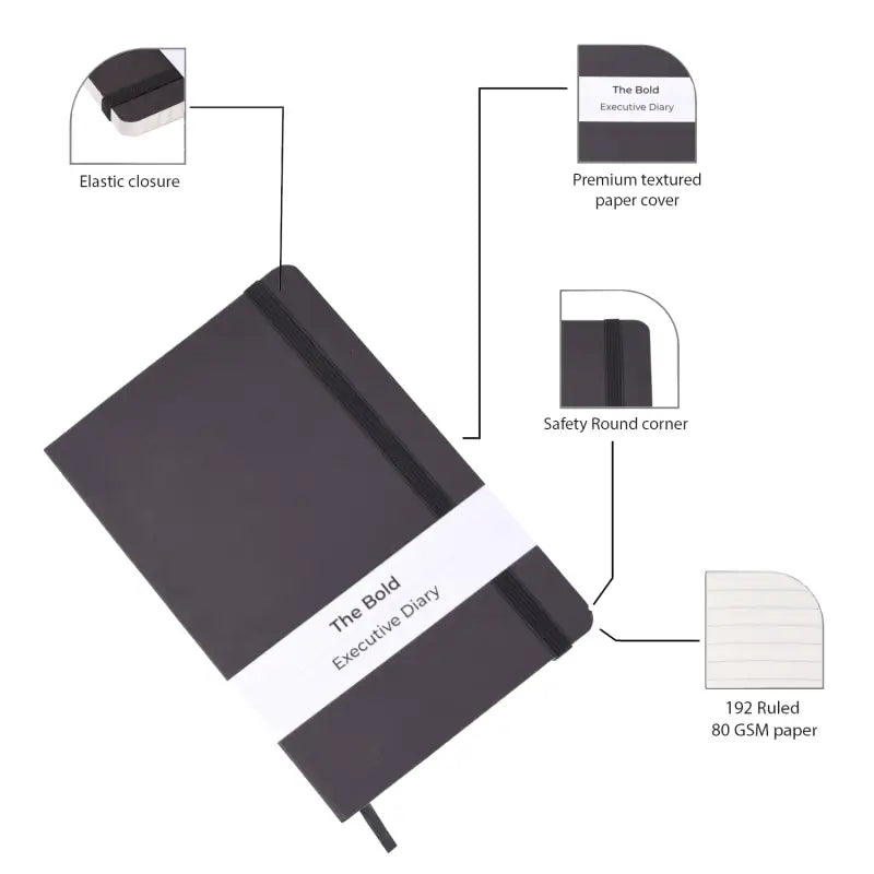 A5 Size Executive Dairy | Black