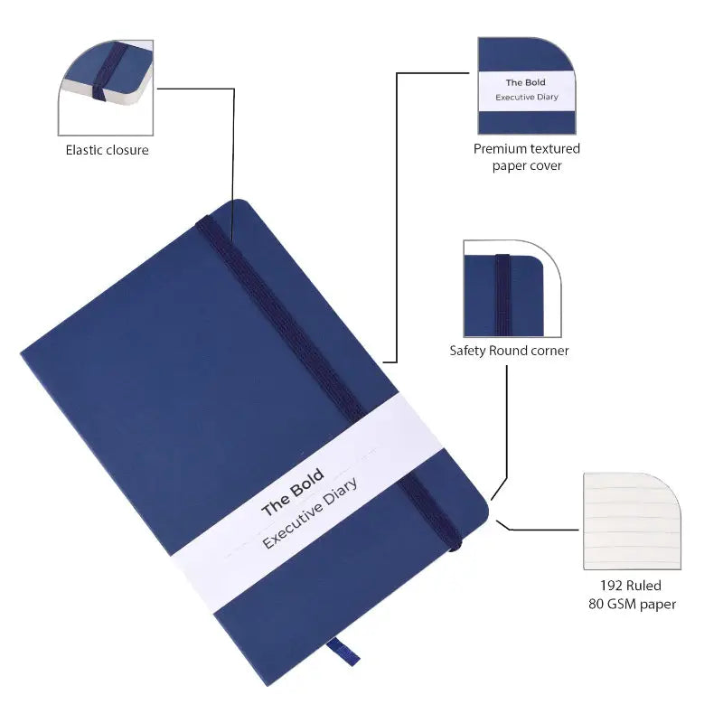 A5 Size Executive Notebook| Blue