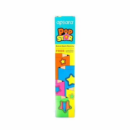 Apsara Popstar Extra Dark HB Pencils