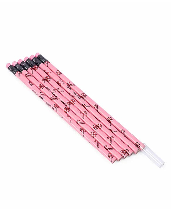 Apsara Zesta Scented Writing Pencils (Pack of 6) 3 Colours - Pink - Pencils
