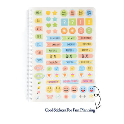 Blue White Daily Planner