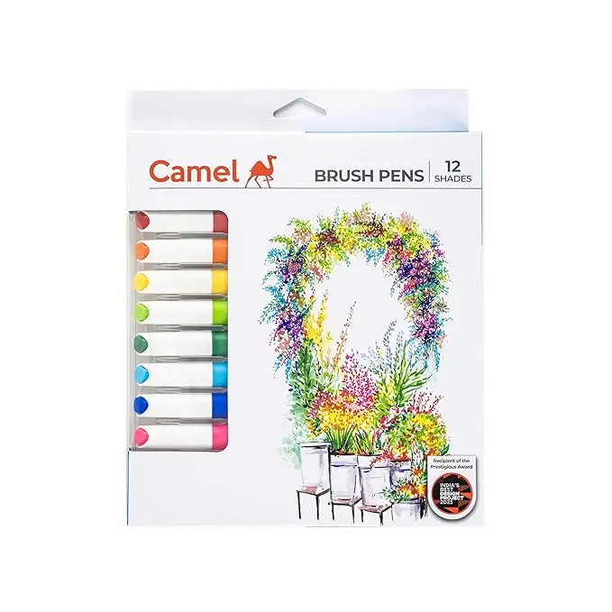 Camel Brush Pen 12 Shades Art pens Affordable Art Pens