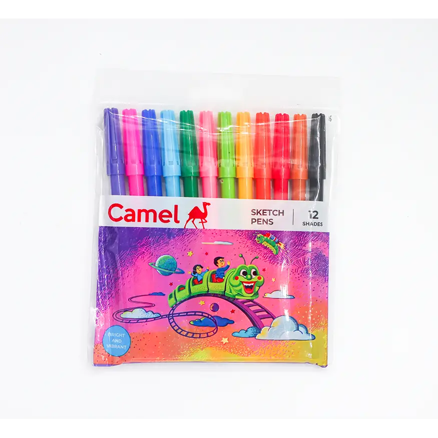 Camel Sketch Pens - 12 Shades - Sketch Pens