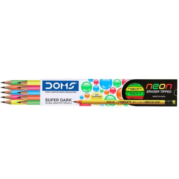 DOMS Neon Super Dark Pencils