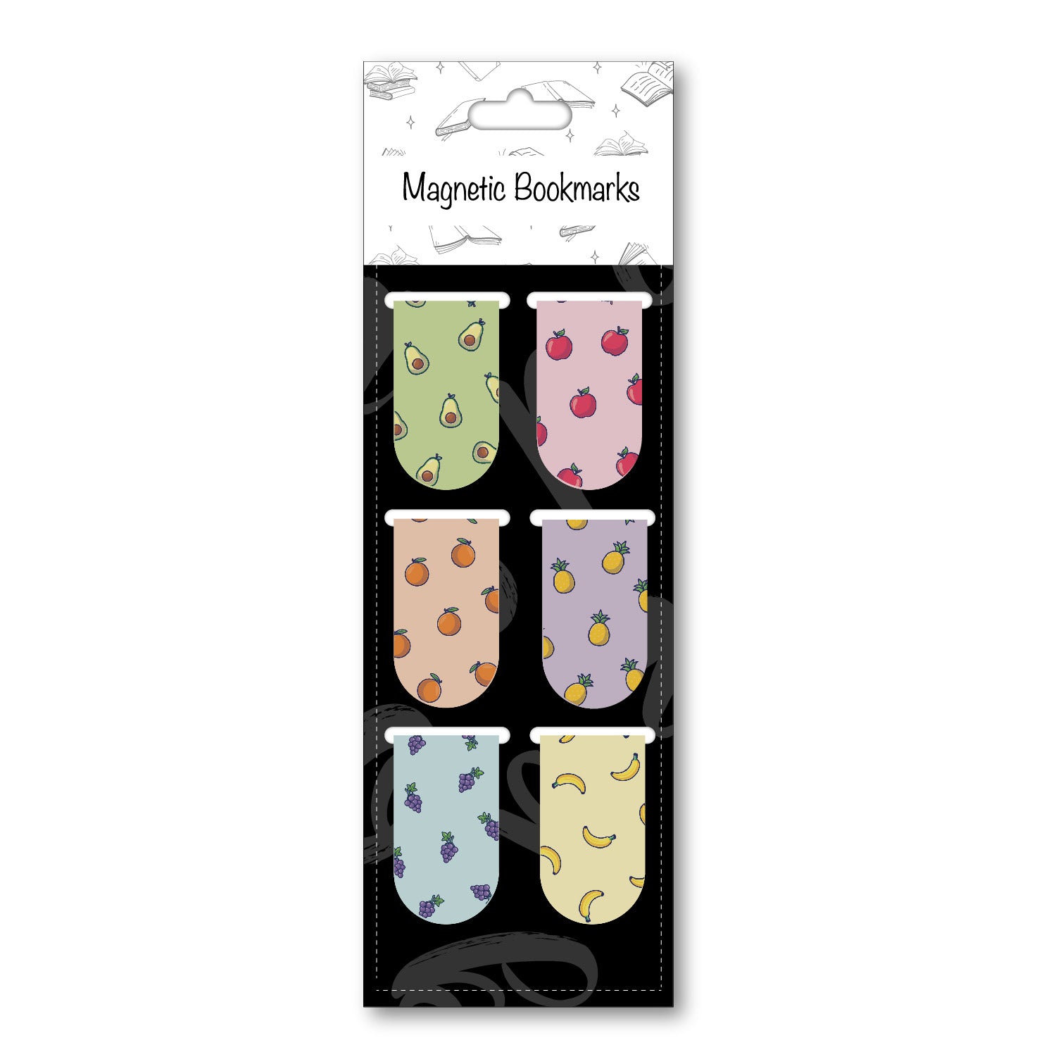 Fruits Magnetic Bookmark - Pack of 6 - Bookmark