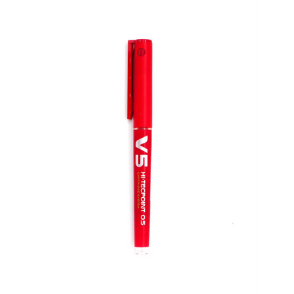 Pilot 1104 V5 Hi-Techpoint Pen Red - ball pen