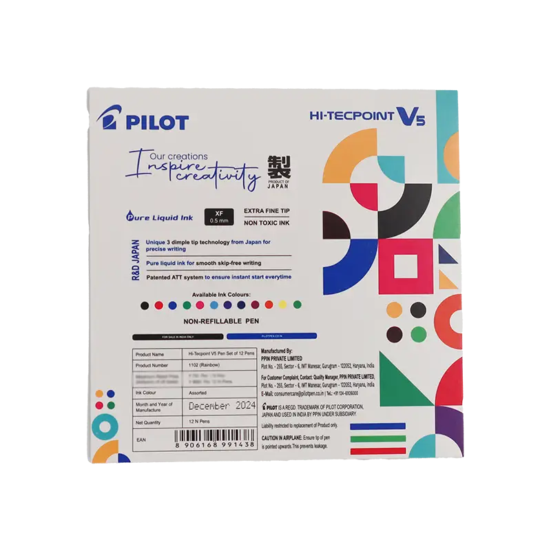 Pilot V5 Rainbow Hi-Tecpoint Pen
