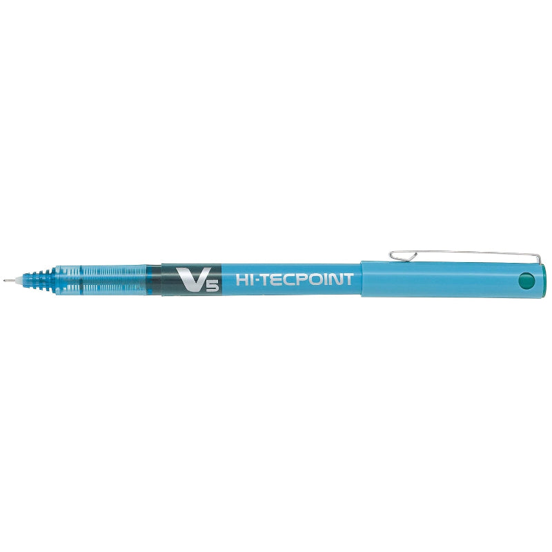 turquoise colour 'Pilot V5' hi-tecpoint pen