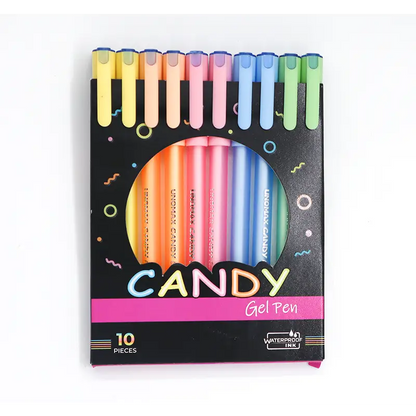 Unomax Candy Gel Pen Colour Blue - Gel Pen