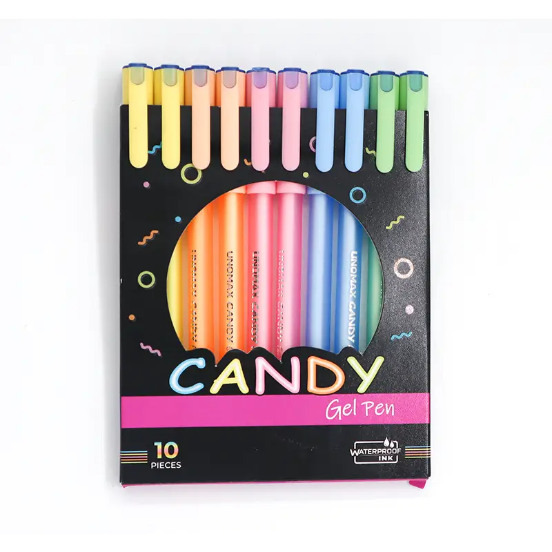 Unomax Candy Gel Pen Colour Blue - Gel Pen